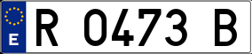 Trailer License Plate
